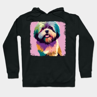 Lhasa Apso Pop Art - Dog Lover Gifts Hoodie